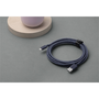 Кабел за зареждане и пренос на данни Native Union Belt XL USB / Lightning 3m Indigo