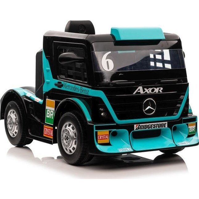 Mercedes Axor XMX622 Elektromos Kamion 4253 - 24 V, 2 Darab 400 W Motor, Szülői Távirányítóval, Kék (4253)