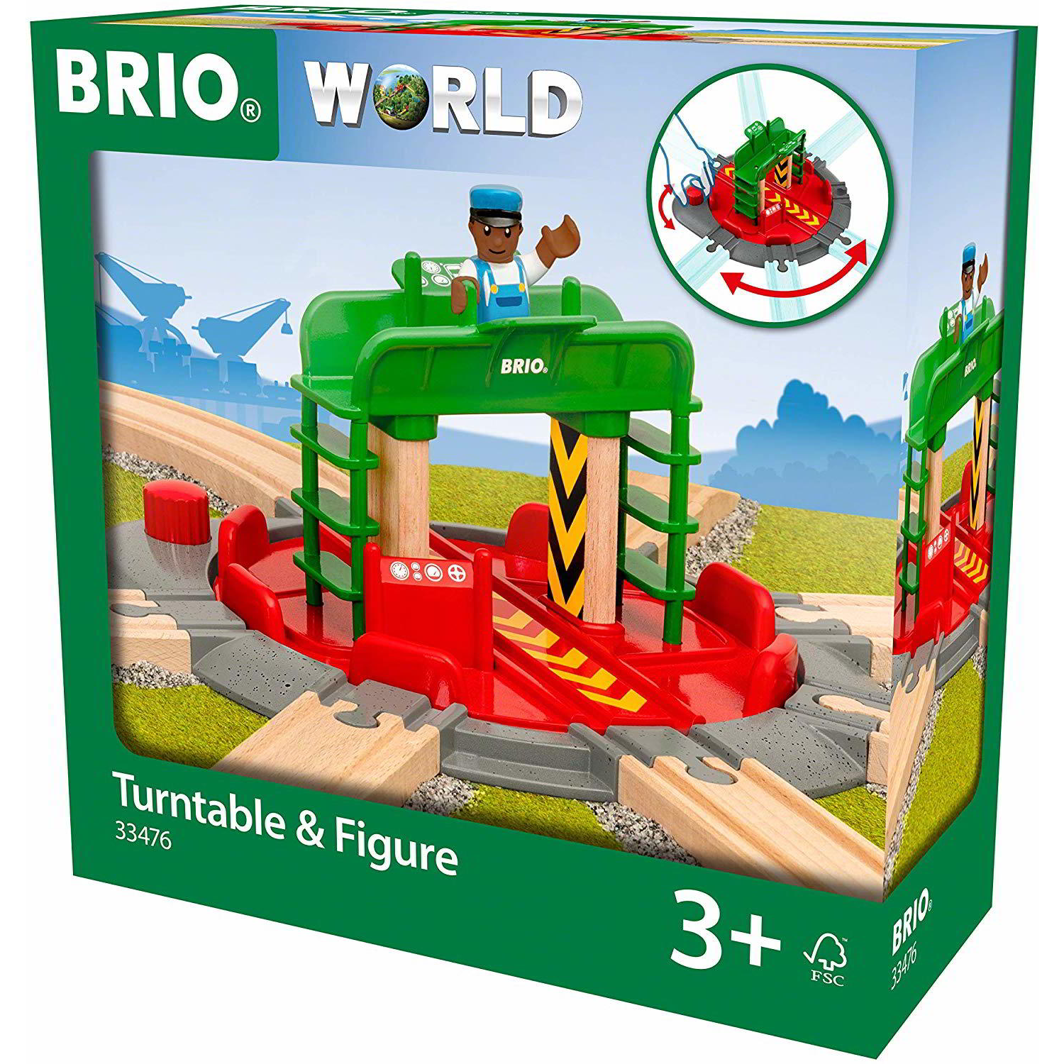 BRIO Vonat forgópálya figurával (33476)