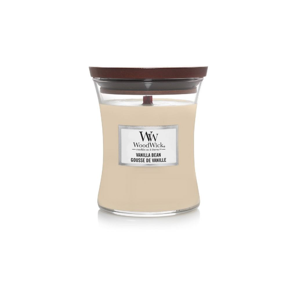 WoodWick Vanilla Bean közepes gyertya (31983) (31983)