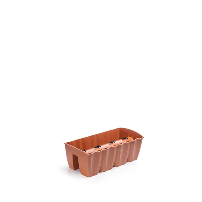 Prosperplast Balkonláda Korlátra Crown - 58, Terra (DCRO600-R624)