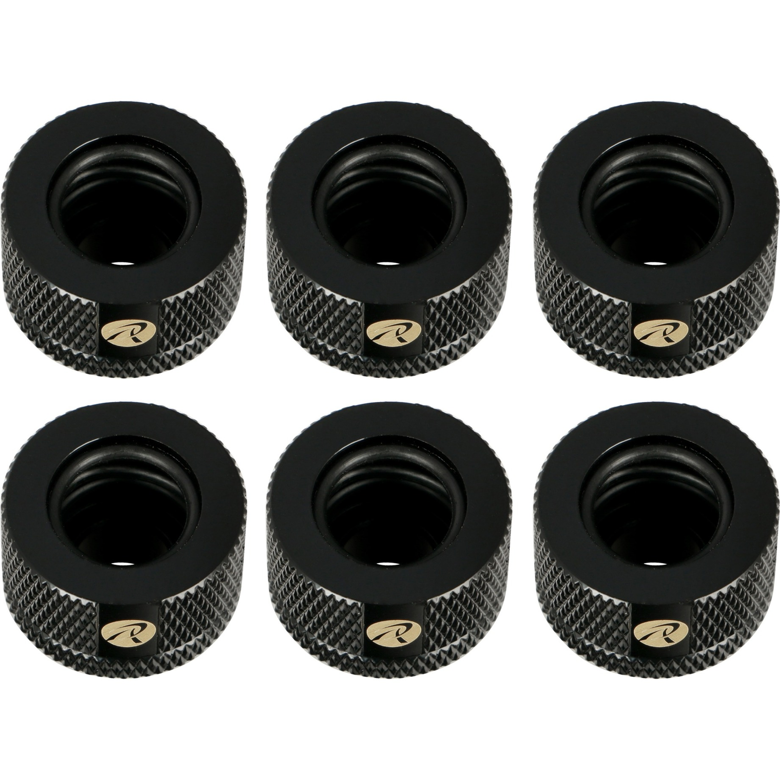 Raijintek D141806 Pelias Fitting - 14mm - Fekete (6db / csomag) (0R40B00227)