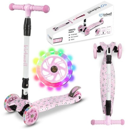 Kidwell VENTO Panda háromkerekű gyerekroller rózsaszín (HUBAVEN01A9_20250415125742)
