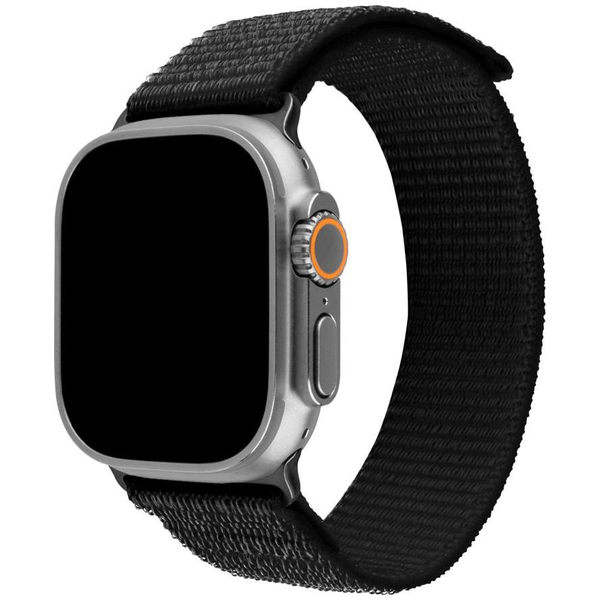 ФИКСИРАНА найлонова каишка за спортен часовник за Apple Watch Ultra 49 мм, черен FIXNST2-1029-BK, 245100, аксесоар за Smartwatch