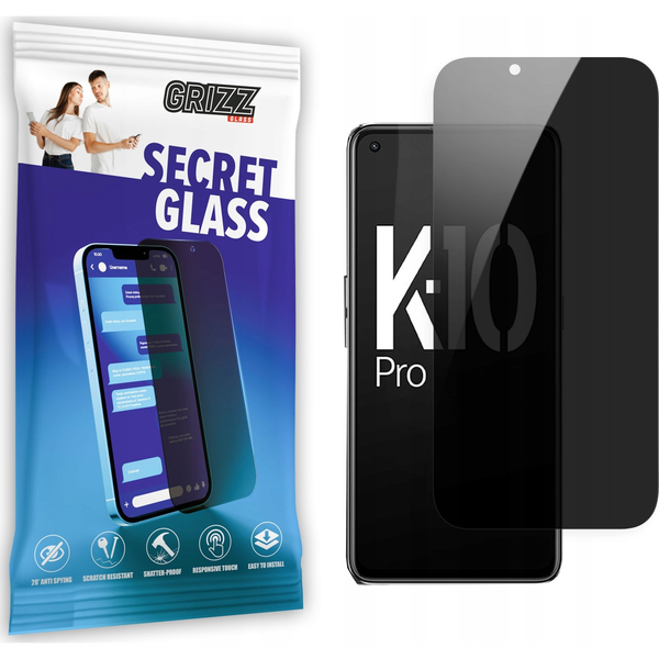  GrizzGlass Szkło prywatyzujące GrizzGlass SecretGlass Oppo K10 Pro