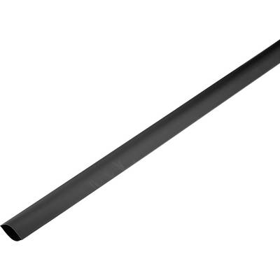 Zsugorcső ragasztó nélkül, fekete 120 mm zsugorodási arány 2:1 TRU COMPONENTS 1225440 méteráru (1225440)