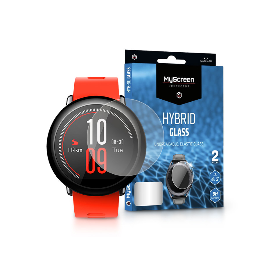 Xiaomi Huami Amazfit Pace rugalmas üveg képernyővédő fólia - MyScreen Protector Hybrid Glass - 2 db/csomag - transparent (LA-1880)