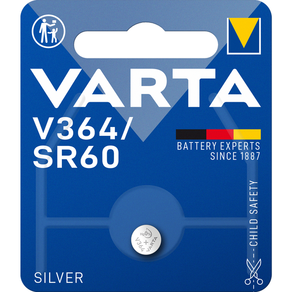 Varta 1x 1.55V V 364 Engangsbatteri SR60 Sølvoxid (S)