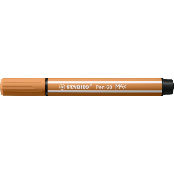 Stabilo Pen 68 Max с изрязан връх, тъмна охра