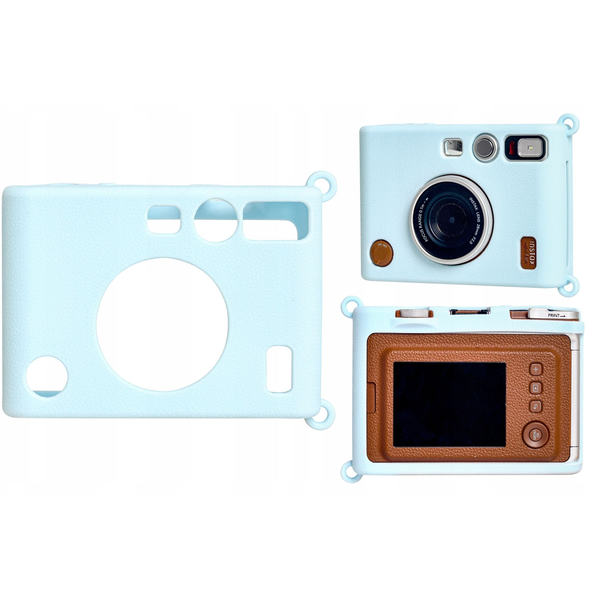 Futerał Etui Pokrowiec Case Silikon Fuji Fujifilm Instax Mini Evo / Niebieski