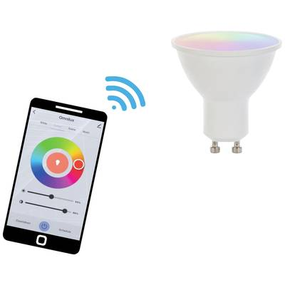 Omnilux 88000015 LED EEK F (A - G) GU10 4 W Melegfehértől a hidegfehérig (Ø x H) 50 mm x 55 mm 1 db (88000015)