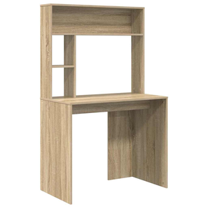 Asztal polcokkal sonoma tölgy 91 x 50 x 149 cm Faanyag
