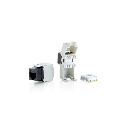 Equip Keystone szerszámmentes csatlakozóvég Cat6 Keystone Jack, árnyékolatlan, RJ45 (8db/csomag) (769211) (e769211)