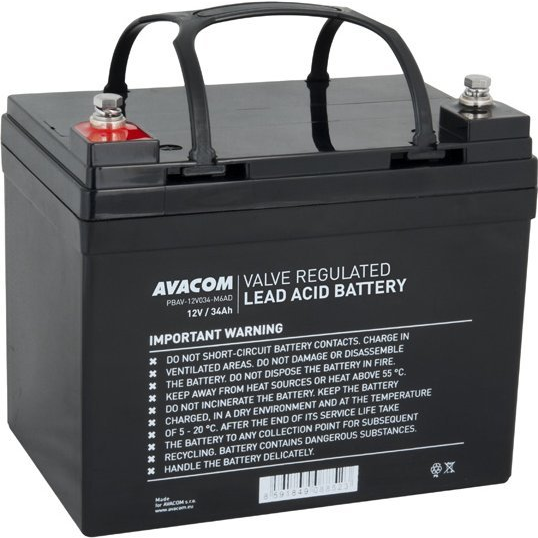 Avacom Bateria DeepCycle, 12V, 34Ah, PBAV-12V034-M6AD