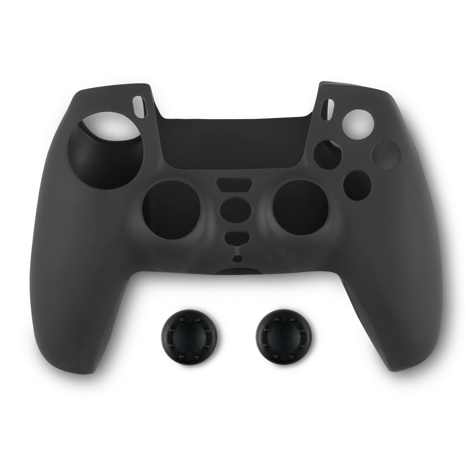 Spartan Gear PS5 Controller Szilikon Markolat és Thumbgrips védőburkolat - Fekete (072240)