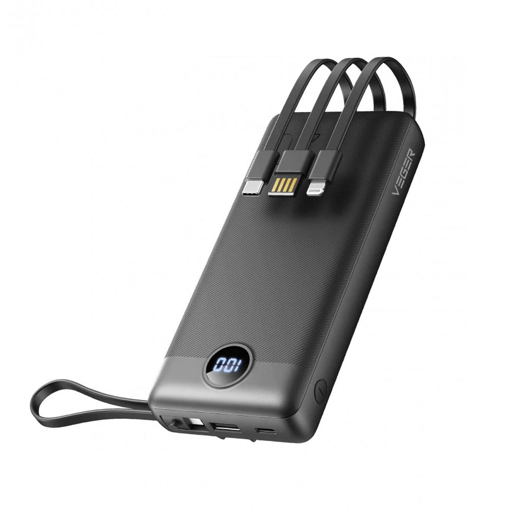 Veger VP2047 Power Bank 20000mAh - Fekete (VP2047)