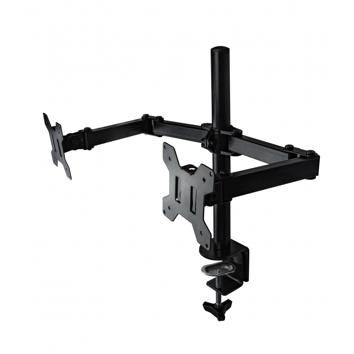 TB MO2 10"-27" LCD TV/Monitor asztali tartó - Fekete (2 kijelző) (TB-MO2)