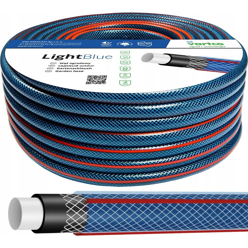 Agaplast Vartco Világoskék 3/4" Kerti Tömlő 30 m (1008340030)