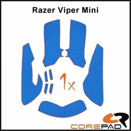 Corepad Mouse Rubber Sticker Razer Viper Mini gaming Soft Grips Csúszásgátló egér matrica - Kék (CG73400)