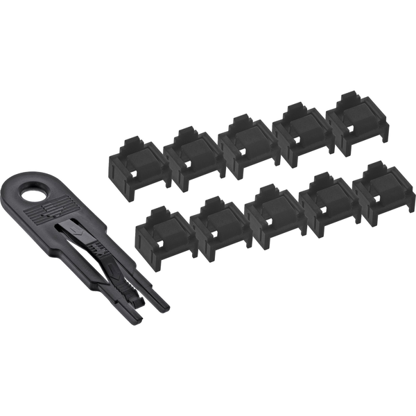 InLine 55722I clip sicura Bloccaporte + chiave RJ-45 Plastica 10 pz