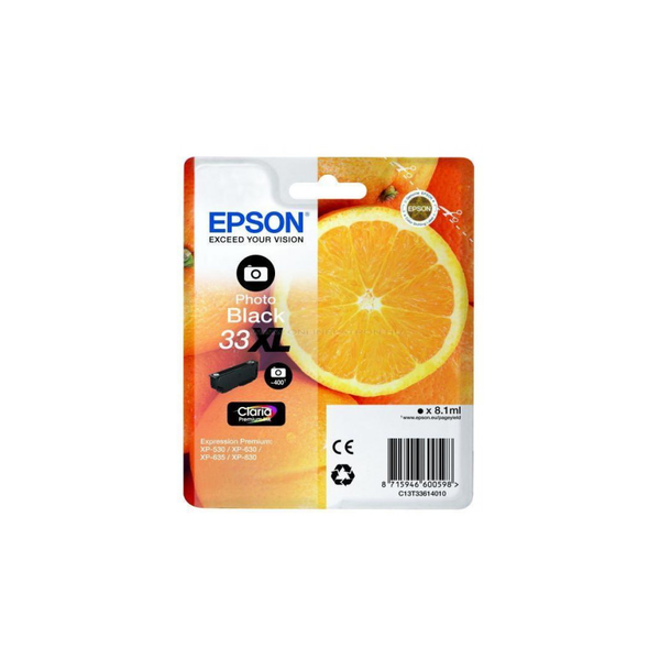 Epson Oranges C13T33614012 blækpatron 1 stk Original Højt (XL) udbytte Foto sort