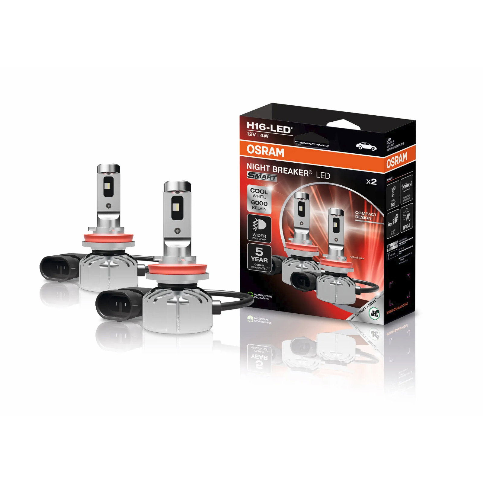 OSRAM NIGHT BREAKER LED SMART H16 homologizált ködfényszóró izzó (64219DWNBSM-2HB)