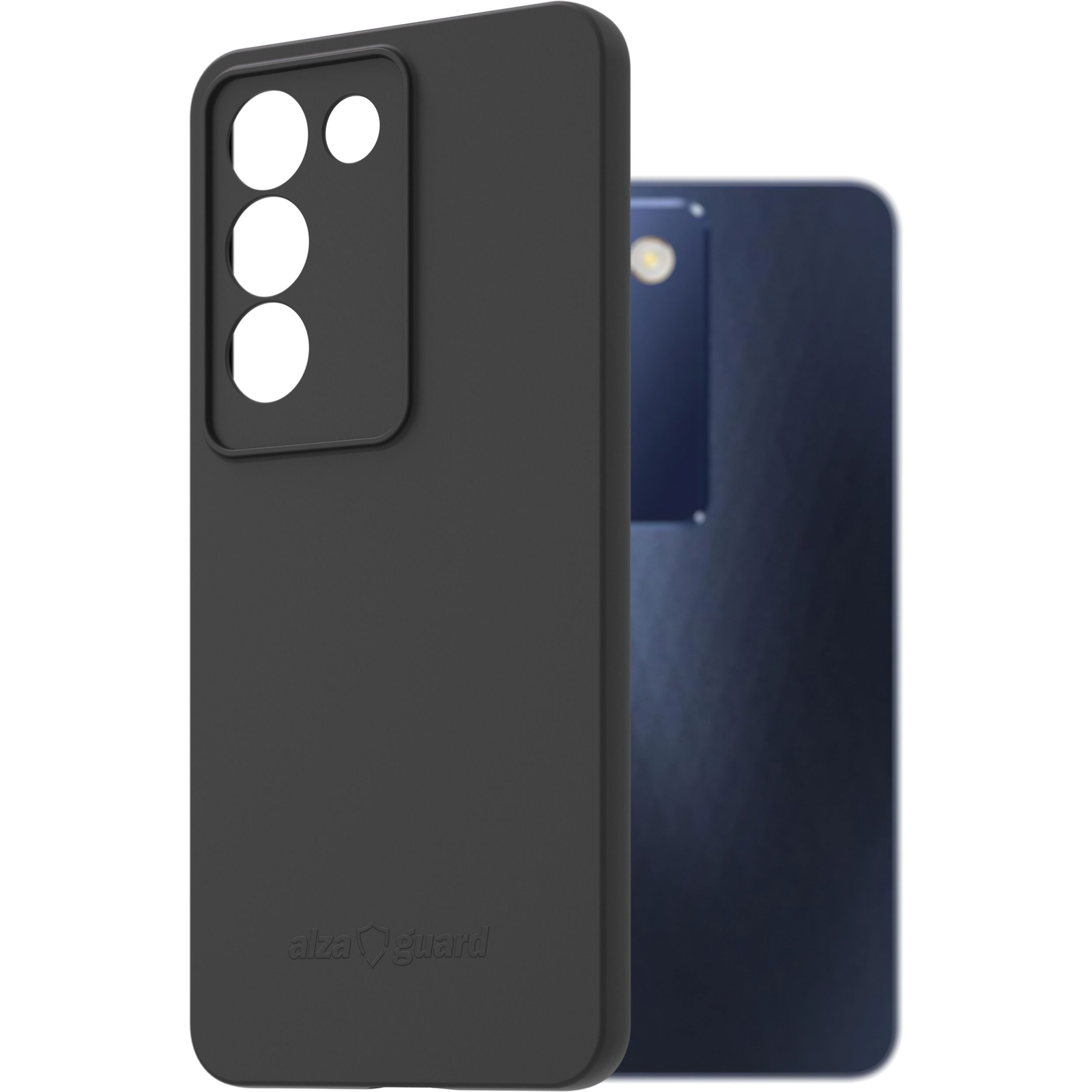 AlzaGuard Matte Case Vivo V40 SE fekete TPU tok (AGD-PCT452B)