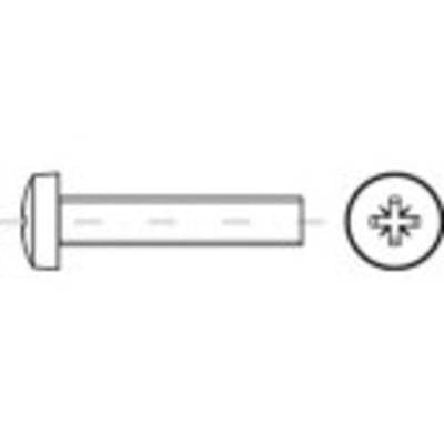 TOOLCRAFT 1068628 Csavarok M4 6 mm Kereszthornyú Pozidriv DIN 7985 Nemesacél A2 1000 db (1068628)