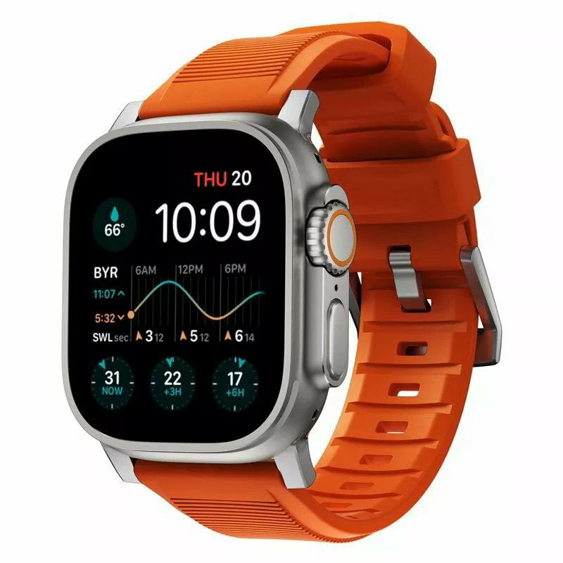 Nomad Rugged Apple Watch szíj 49/45/44 mm - Narancssárga (NM01287285)