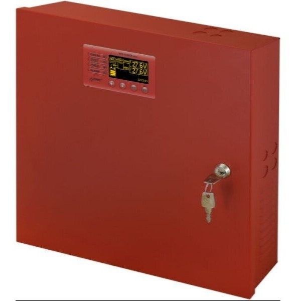 EN54C-10A17LCD PULSAR Zasilacz do systemów PPOŻ 27.6V/10A/2x17Ah