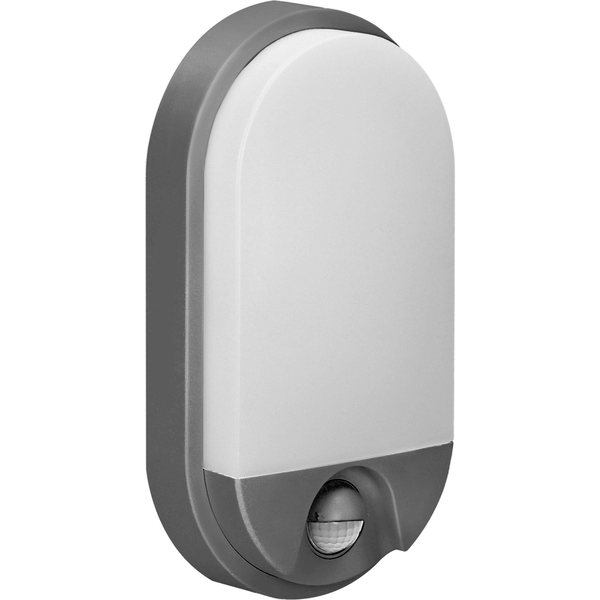 Kinkiet Orno NEFRYT LED 10W, oprawa ogrodowa z czujnikiem ruchu, 800lm, IP54, 4000K, szara
