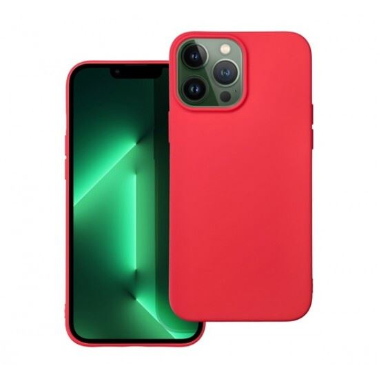 Forcell Soft szilikon Apple iPhone 14 Pro Max hátlap tok piros (67659) (FO67659)