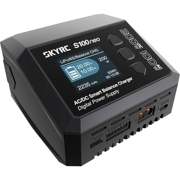 SKYRC S100neo AC/DC intelligens egyensúlyozó töltő SK-100202-01