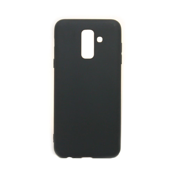 Cellect Galaxy A6 Plus тънък силиконов гръб, черен