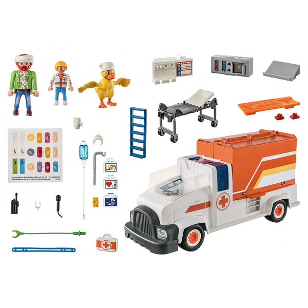 Playmobil 70913, Auto a město ambulance