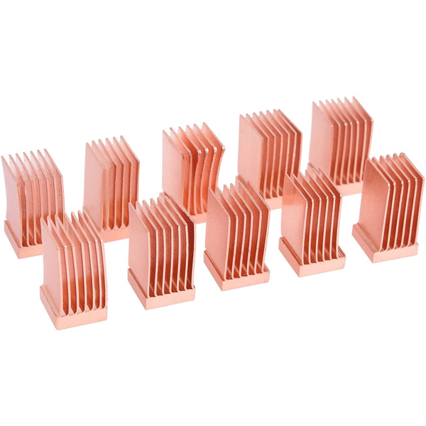 Меден радиатор за GPU RAM на Alphacool, 6,5x6,5 мм, 10 бр.