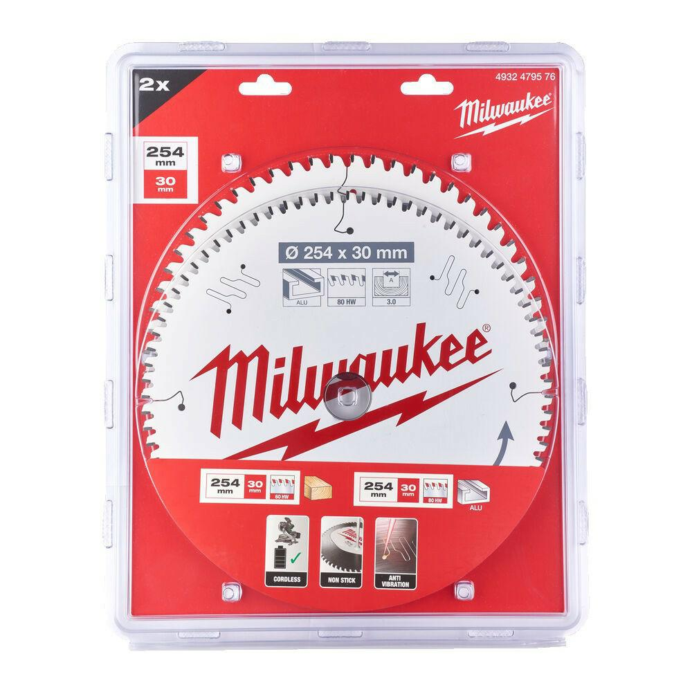 Milwaukee 4932479575 Körfűrészlap - 216x30x2,4 mm, Fogszám: 60 db, 2 db (4932479575)