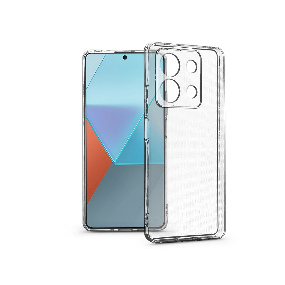 Xiaomi Redmi Note 13 Pro 5G/Poco X6 5G szilikon hátlap kameravédővel - Premium Clear Case Box - átlátszó (HF283789)