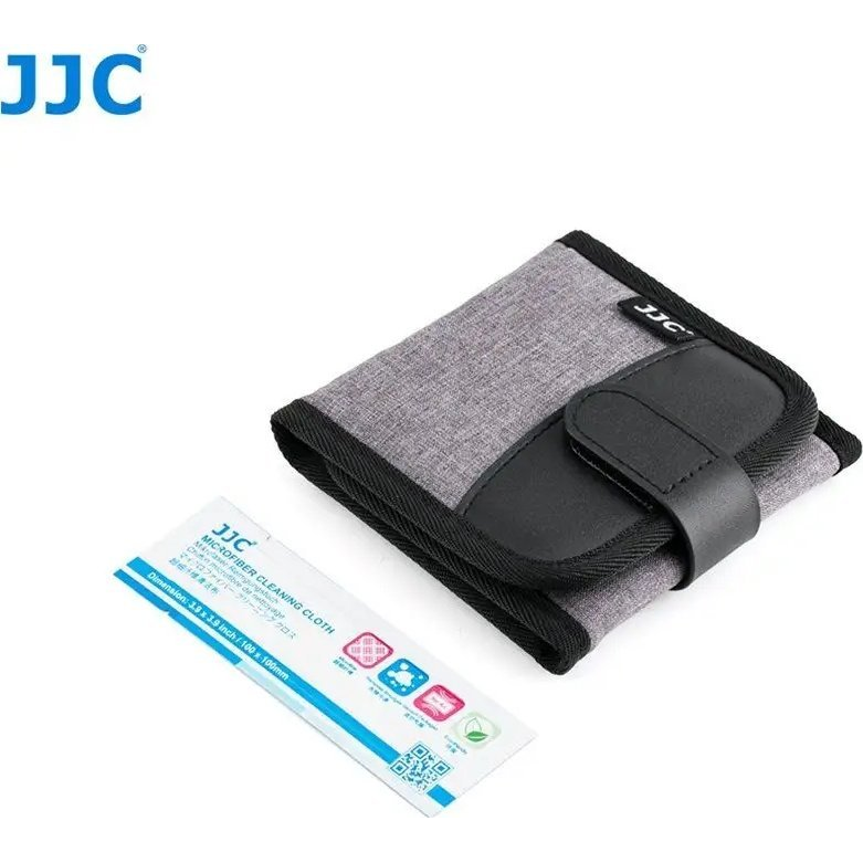 JJC Filter Pouch holds 3 filters up to 82mm (FP-K3 GRAY)