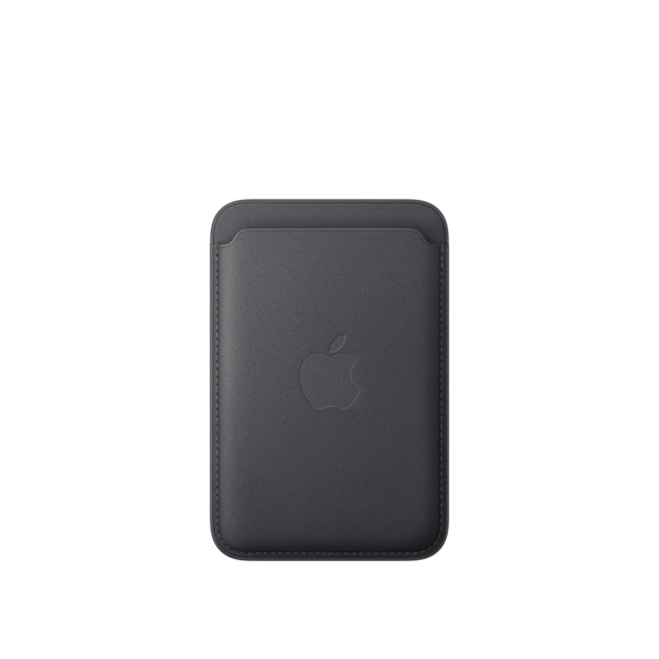 Apple MagSafe rögzítésű iPhone FineWoven szövettárca, fekete (MGHA4ZM/A)