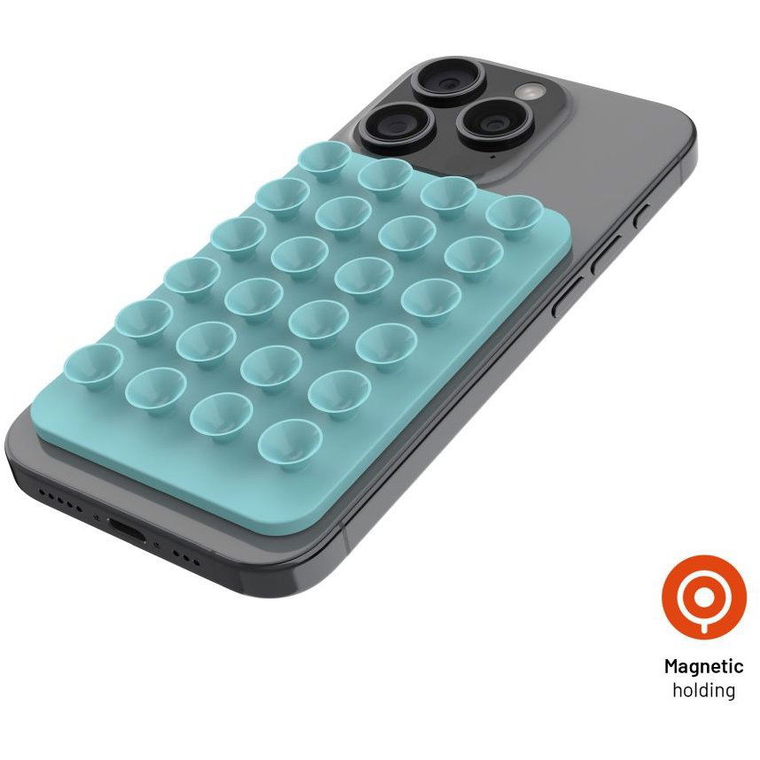 FIXED MagMate Tapadókorongos tartó, MagSafe-kompatibilis, türkizkék (FIXMM-TU)