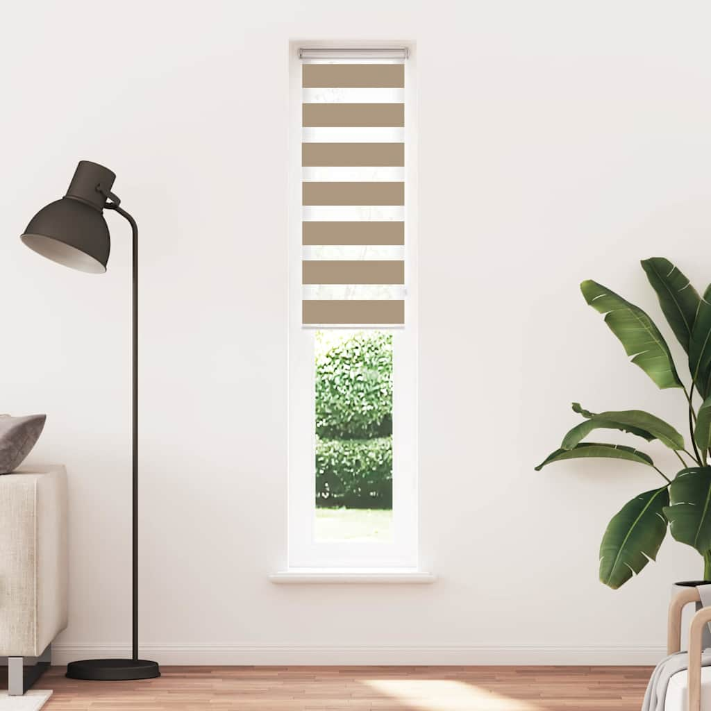 zebrafüggönnyel homokbarna szövetszélesség 45,9 cm poliészter (4014563)
