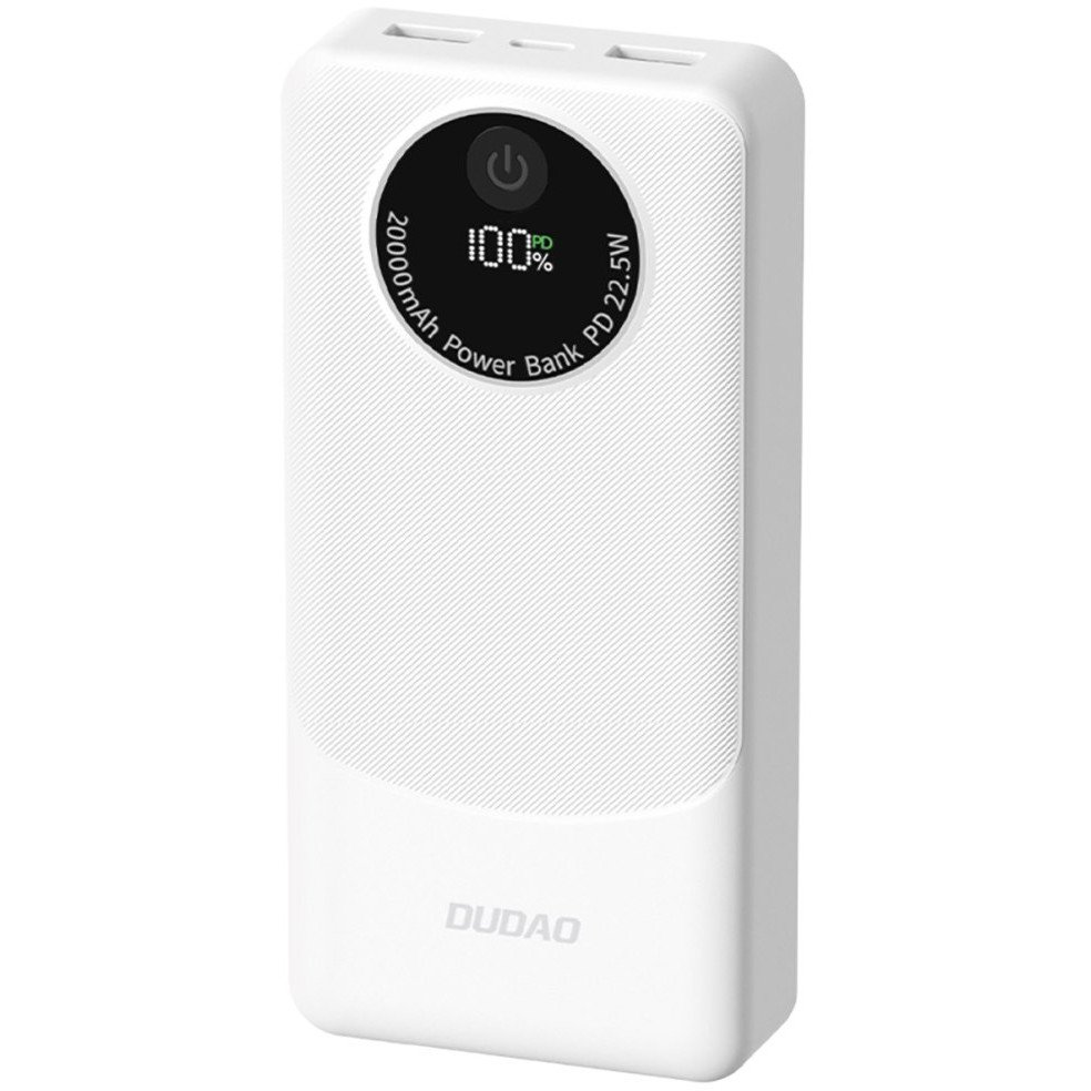 Външна батерия Dudao K12Pro 20 000 mAh, бяла