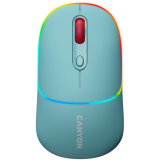 CANYON MW-22 Двулентова RGB безжична мишка Тъмно синьо