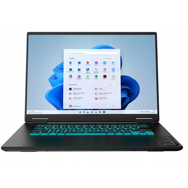 Laptop Gigabyte A16 2025 16" AMD Ryzen 7 16 GB / 1512 GB fekete