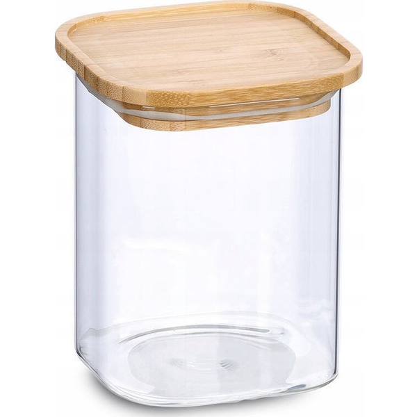 Zeller Słoik z pokrywką bambusa, 900 ml, 11 x 11 x 13,6 cm