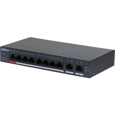 Dahua Technology DH-CS4010-8ET-110 switch di rete Gestito L2 Fast Ethernet (10/100) Supporto Power over Ethernet (PoE) Nero