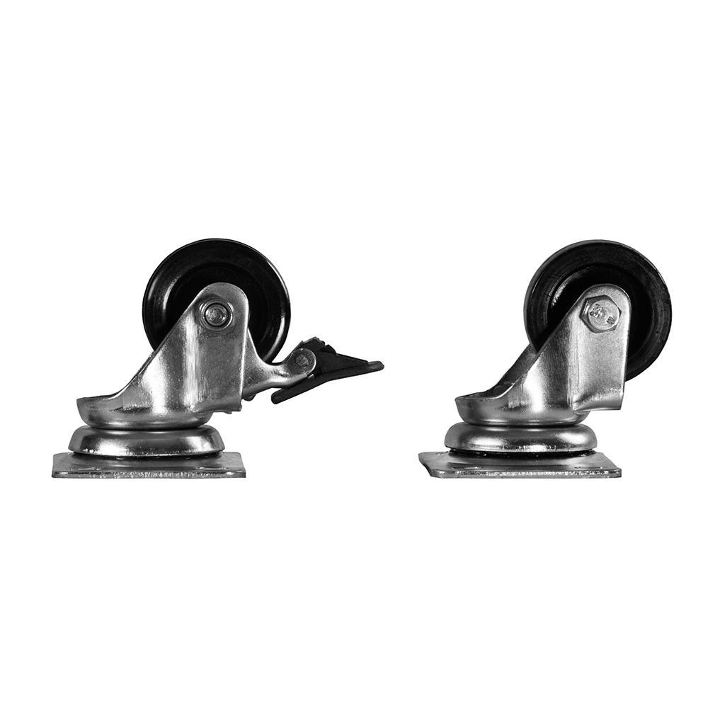 NET FORMRACK F041TKR Görgő szett (szabadon álló szekrényhez) - Ezüst/Fekete (F041TKR)