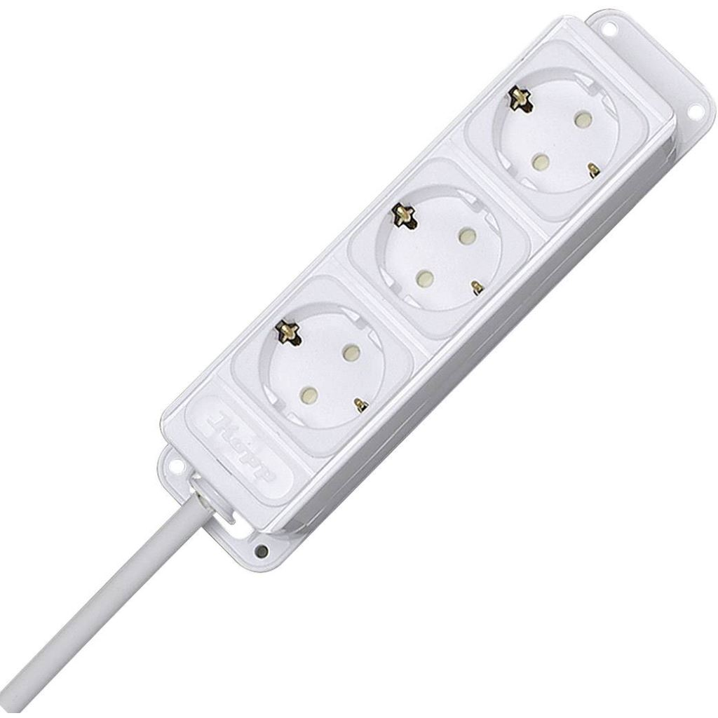 Kopp 127494010 Hálózati elosztó 3 részes, fehér 5m (k127494010)