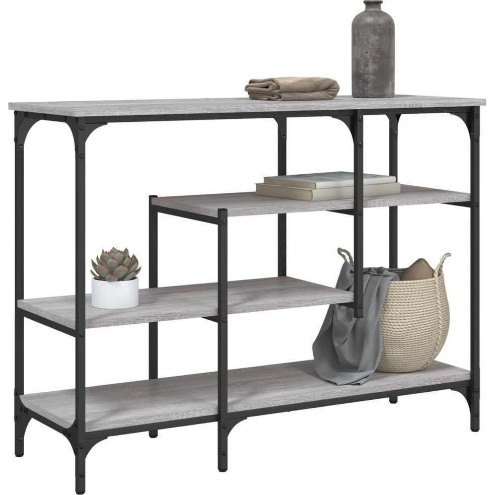szürke sonoma színű tálalóasztal polcokkal 100 x 35 x 75 cm (837790)